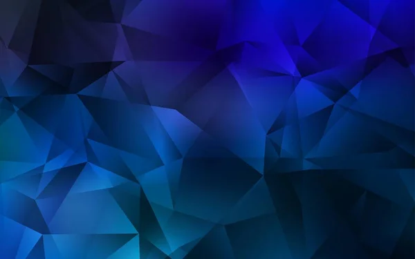 Patrón Poligonal Abstracto Vector Azul Oscuro Patrón Poligonal Abstracto Vector — Vector de stock