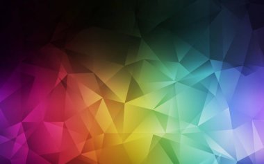 Karanlık Çokrenkli vektör düşük poli düzeni. Karanlık Çokrenkli vektör düşük poli düzeni. Çokgen tarzda tamamen yeni bir renk çizimi. İşiniz için en iyi üçgen tasarım.