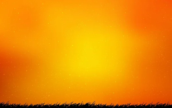 Светло Оранжевая Векторная Текстура Звездами Молочного Пути Светло Оранжевая Векторная — стоковый вектор