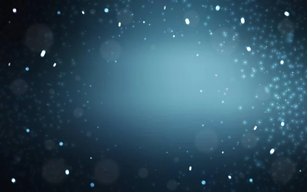 Modèle Vectoriel Bleu Foncé Avec Flocons Neige Noël Modèle Vectoriel — Image vectorielle