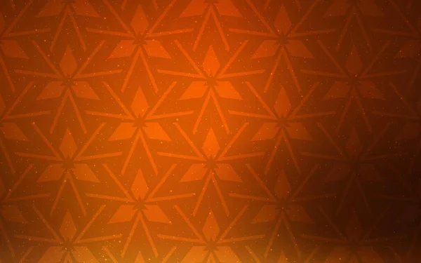 Modèle Vectoriel Orange Foncé Avec Cristaux Triangles Modèle Vectoriel Orange — Image vectorielle