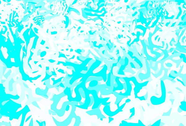 Hellblaue Vektortextur Mit Abstrakten Formen Einfache Farbenfrohe Illustration Mit Abstrakten — Stockvektor