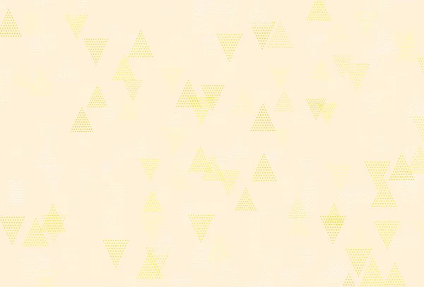 Светло Зеленый Желтый Векторный Фон Треугольниками Красивая Иллюстрация Треугольниками Стиле — стоковый вектор