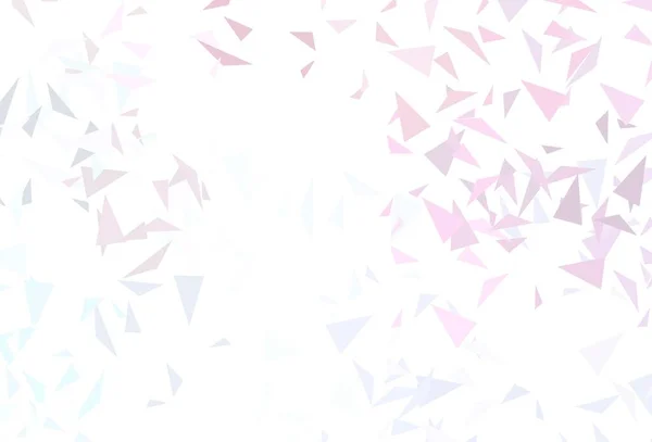 Rose Clair Texture Vectorielle Jaune Avec Style Triangulaire Illustration Abstraite — Image vectorielle