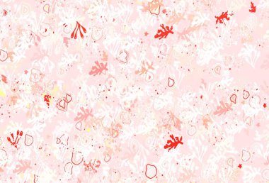 Kaotik şekilli açık kırmızı vektör şablonu. Rastgele şekillerle soyut tarzda dekoratif tasarım. Bir cep telefonu için arka plan.