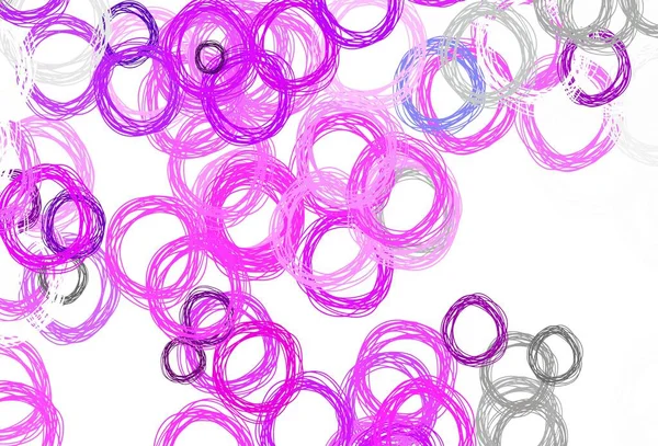 Světle Růžový Vektorový Vzor Kuličkami Rozmazané Bubliny Abstraktním Pozadí Barevným — Stockový vektor