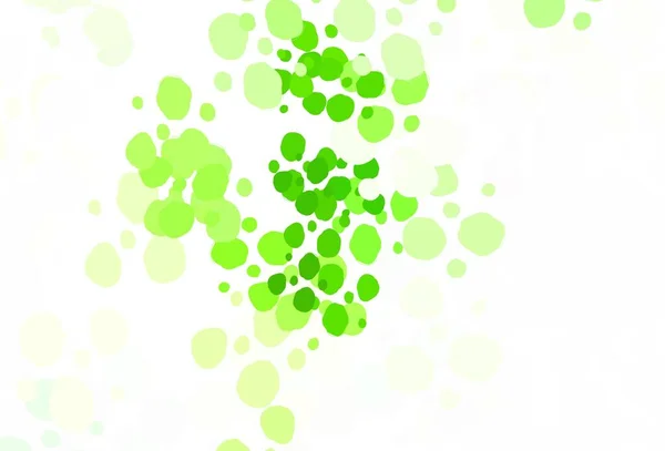 Светло Зеленая Векторная Текстура Дисками Красивая Цветная Иллюстрация Размытыми Кругами — стоковый вектор