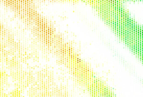 Hellgrüner Gelber Vektorhintergrund Mit Flecken Schöne Farbige Illustration Mit Verschwommenen — Stockvektor
