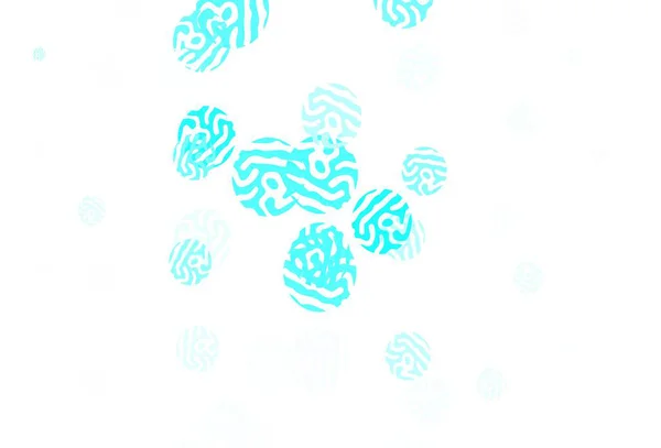 Bleu Clair Fond Vectoriel Vert Avec Des Taches Illustration Abstraite — Image vectorielle