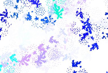 Açık pembe, soyut şekilli yeşil vektör dokusu. Rastgele şekillerle soyut tarzda dekoratif tasarım. Kartvizitiniz için modern tasarım.