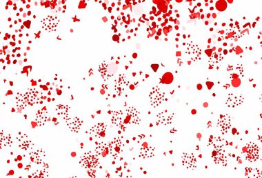 Soyut biçimlerde açık pembe vektör dokusu. Modern tarzda değişen renkli kaotik formlar. Duvar kağıtları için zarif tasarım.