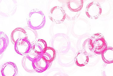 Açık Pembe, benekli kırmızı vektör arka planı. Doğa tarzında renkli baloncuklu soyut illüstrasyon. Marka kitabınız için yeni şablon.