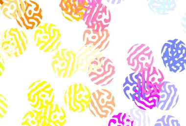 Çember şekilli ışık çok renkli vektör düzeni. Bulanık yağmur damlaları olan soyut bir çizim. Duvar kağıtlarının dokusu için desen.