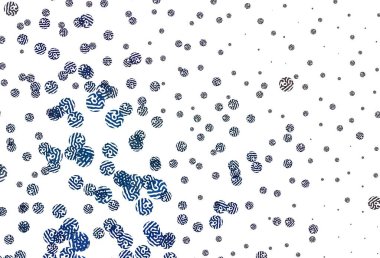 Rastgele biçimli açık mavi vektör deseni. Rastgele şekillerle soyut tarzda dekoratif tasarım. Kartvizitiniz için modern tasarım.