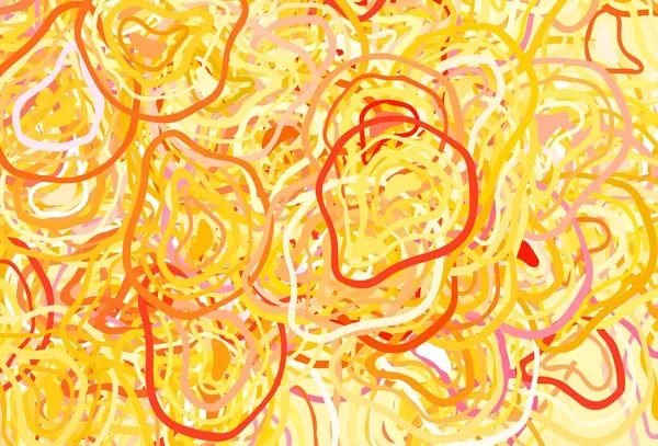 Jasnoróżowe Żółte Tło Wektorowe Abstrakcyjnych Kształtach Prosta Kolorowa Ilustracja Abstrakcyjnych — Wektor stockowy