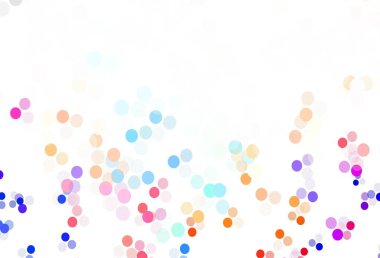 Açık mavi, noktalı sarı vektör arkaplan. Bulanık yağmur damlaları olan soyut bir çizim. Reklamlar, broşürler için desen.