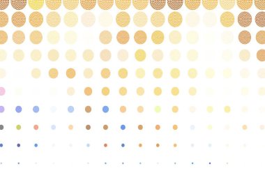 Kabarcıklı hafif turuncu vektör arka planı. Bulanık yağmur damlaları olan soyut bir çizim. Fütürist reklamlar ve kitapçıklar için şablon.