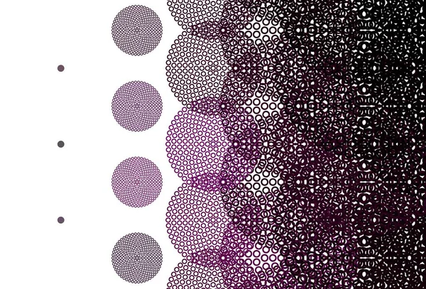 Lichtroze Vector Textuur Met Schijven Abstracte Illustratie Met Gekleurde Belletjes — Stockvector