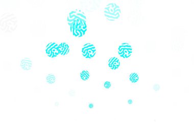 Çemberli hafif Mavili vektör şablonu. Bulanık dekoratif tasarım baloncuklu soyut tarzda. Poster ve web siteleri için tasarım.