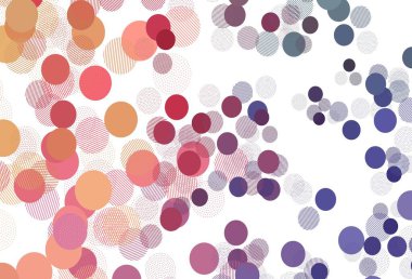 Disklerle ışık çok renkli vektör dokusu. Bulanık yağmur damlaları olan soyut bir çizim. Güzel web siteleri için desen.