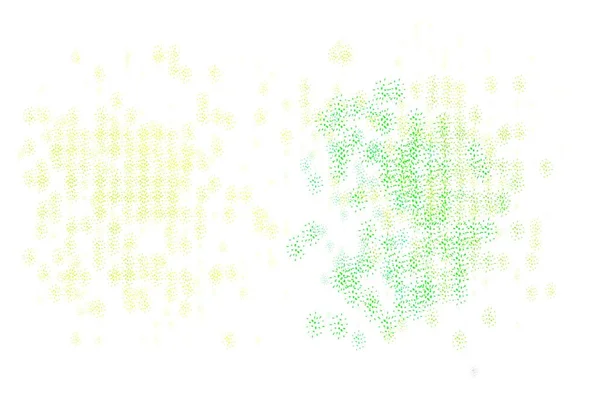 Modèle Vectoriel Vert Clair Jaune Avec Des Cercles Bulles Floues — Image vectorielle