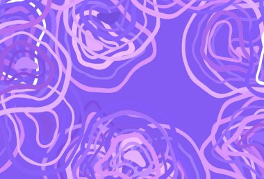 Açık Mor çizgili vektör şablonu. Renkli çizgileri ve şekilleri olan bir örnek. Reklamınız, broşürleriniz, broşürleriniz için yeni bir doku..