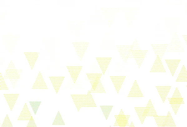 Vert Clair Fond Vectoriel Jaune Avec Triangles Design Décoratif Dans — Image vectorielle