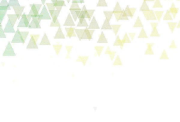Hellgrüner Gelber Vektorhintergrund Polygonalen Stil Mit Kreisen Kreise Linien Auf — Stockvektor