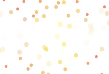 Açık Turuncu vektör arka planı ve güzel kar taneleri. Karlı Xmas tarzında renkli dekoratif tasarım. Yeni yıl broşürleri için desen.