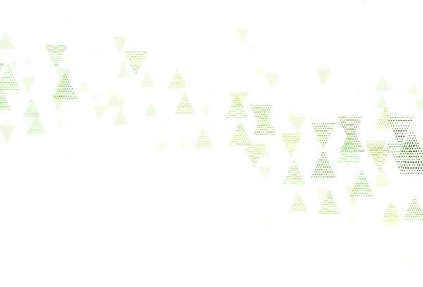 Vert Clair Texture Vectorielle Jaune Avec Style Triangulaire Avec Des — Image vectorielle