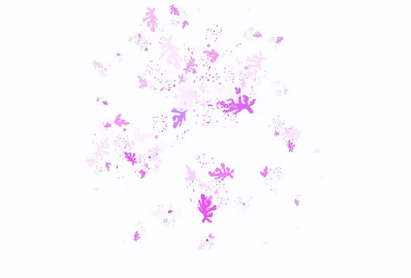 Світло Фіолетовий Рожевий Векторний Фон Фігурами Мемфіса Декоративний Дизайн Абстрактному — стоковий вектор
