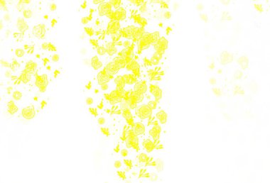 Açık yeşil, soyut şekilli sarı vektör arkaplan. Modern tarzda değişen renkli kaotik formlar. Web siteniz için basit tasarım.