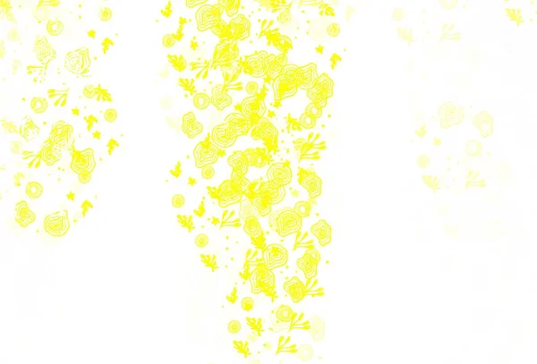 Hellgrüner Gelber Vektorhintergrund Mit Abstrakten Formen Bunte Chaotische Formen Mit — Stockvektor