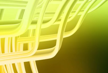 Açık yeşil, sarı vektör bulanık parlak soyut şablon. Renkli soyut çizimler ve gradyan. Marka kitabı için zarif bir arkaplan.