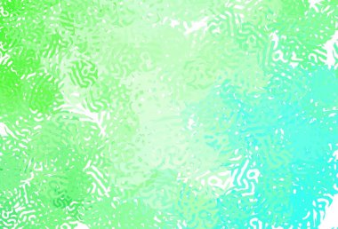 Karmaşık şekilli açık yeşil vektör şablonu. Soyut gradyan şekilli basit renkli çizimler. Web siteniz için basit tasarım.