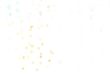 Parlak kar taneleriyle hafif çoklu renk vektör düzeni. Soyut şablonda kar olan parlak renkli bir illüstrasyon. Yeni yıl web siteleri için şablon.