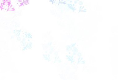 Açık Mor, Memphis şekilli pembe vektör arkaplan. Renkli rastgele şekillerle modern soyut illüstrasyon. Kartvizitiniz için modern tasarım.