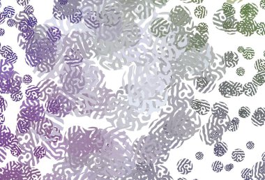 Açık pembe, rastgele şekilli yeşil vektör deseni. Modern tarzda değişen renkli kaotik formlar. İşiniz için en iyi akıllı tasarım.