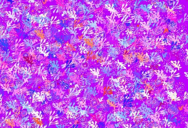 Açık mavi, rastgele şekilli kırmızı vektör deseni. Renkli rastgele şekillerle modern soyut illüstrasyon. Kartvizitiniz için modern tasarım.