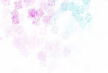 Açık pembe, kaotik şekilli mavi vektör şablonu. Modern tarzda değişen renkli kaotik formlar. Bir cep telefonu için arka plan.