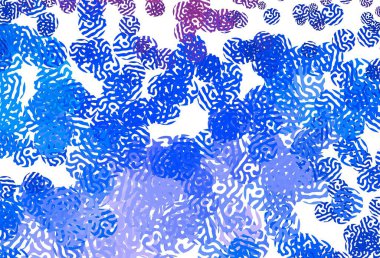 Açık pembe, soyut şekilli mavi vektör dokusu. Soyut tarzda rengarenk gradyan şekilleri olan bir resim. Web siteniz için basit tasarım.