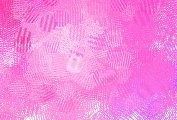 Modèle Vectoriel Rose Clair Avec Des Cercles Belle Illustration Colorée — Image vectorielle