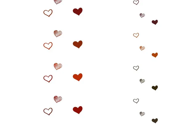 Πράσινο Φως Κόκκινο Διάνυσμα Φόντο Καρδιές Διακοσμητικό Σχέδιο Καρδιές Απλό — Διανυσματικό Αρχείο