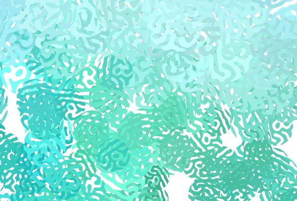 Textura Vectorial Verde Claro Con Formas Abstractas Formas Caóticas Coloridas — Vector de stock