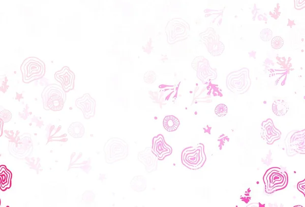 Светло Розовый Векторный Фон Абстрактными Формами Современная Абстрактная Иллюстрация Красочными — стоковый вектор