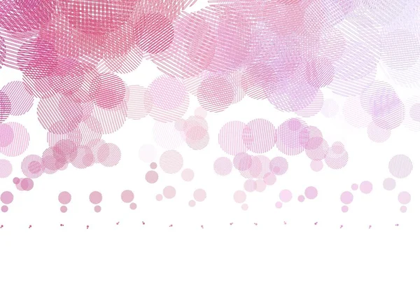 丸型のライトピンクベクトルレイアウト 泡と抽象的なスタイルでぼやけた装飾的なデザイン 美しいウェブサイトのためのパターン — ストックベクタ