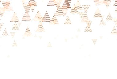 Kristalli hafif turuncu vektör şablonu, daireler. Çemberler, soyut arkaplan çizgileri ve renkli gradyanlar. Poster ve afiş için en iyi tasarım.