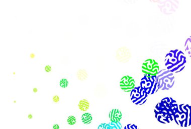 Kabarcıklı hafif çok renkli vektör arkaplanı. Parlak renkli soyut çemberlerin olduğu bir resim. Marka kitabınız için yeni şablon.