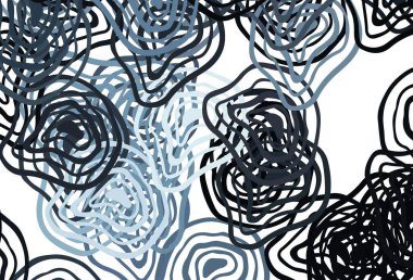 Açık mavi çizgili vektör deseni. Eğilimli soyut bir çizim. Cep telefonu ekranları için şablon.