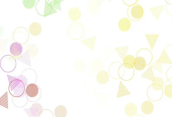 Fond Vectoriel Multicolore Clair Avec Style Polygonal Avec Cercles Illustration — Image vectorielle
